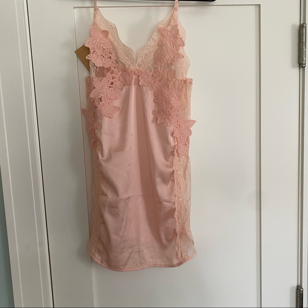 Lacy slip top